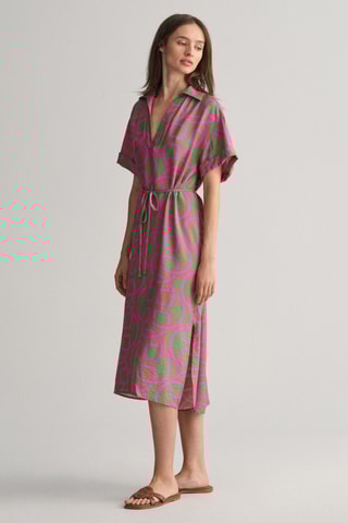 Robe midi relaxed - Vert