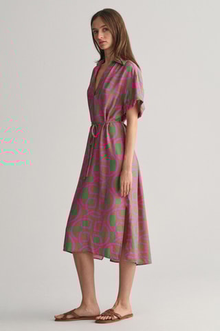 Robe midi relaxed - Vert