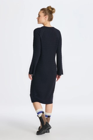 Rechte Jurk Regular - Marineblauw