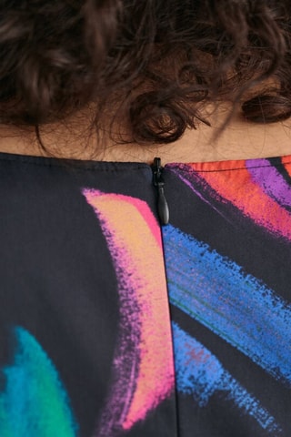 Midi-jurk Slim Fit - Zwart