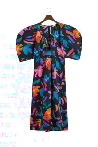 Midi-jurk Slim Fit - Zwart