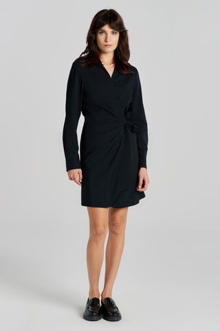 Wikkeljurk Slim Fit - Zwart