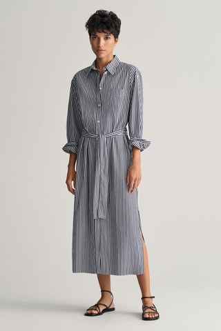 Blouse-jurk Regular Fit - Marineblauw