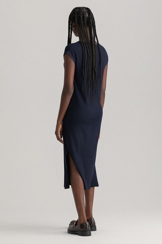 mouwloze Jurk Relaxed Fit - Marineblauw