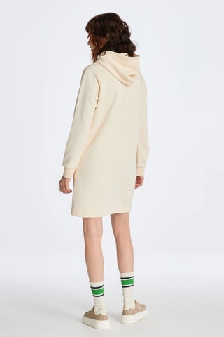 Sweaterjurk regular met Capuchon - Beige