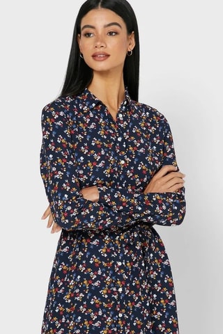 Blouse-jurk - Marineblauw