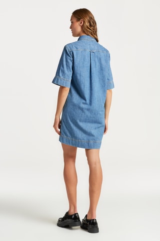 Blouse-jurk Regular Fit - Indigoblauw