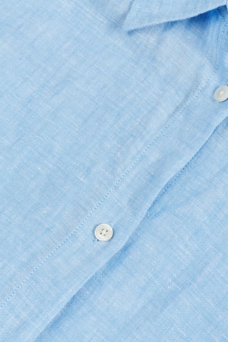 Linnen Blouse-jurk Relaxed Fit - Lichtblauw