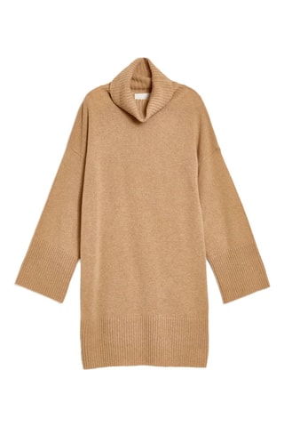Wollen Oversized Trui-jurk - Beige
