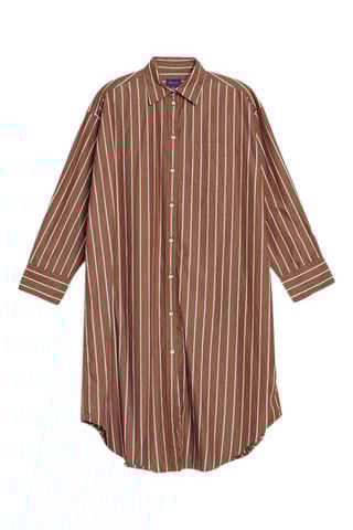 Robe chemise relaxed - Marron