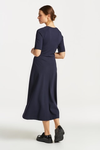 Robe longue regular - Bleu marine