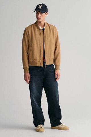 Wollen Jack Regular - Donkerbeige