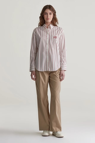 Blouse - Wit en Rood