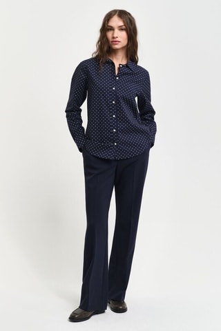 Blouse - Marineblauw en Wit