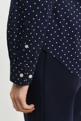 Blouse - Marineblauw en Wit