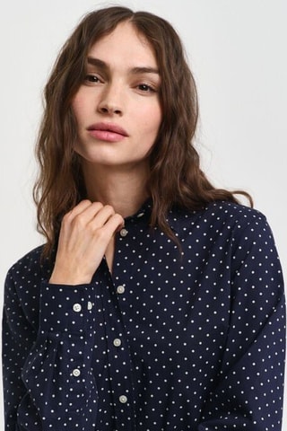 Blouse - Marineblauw en Wit