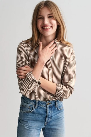 Blouse Regular Fit - Bruin