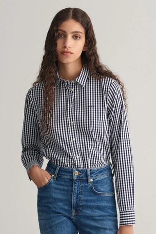 Blouse Regular Fit - Marineblauw