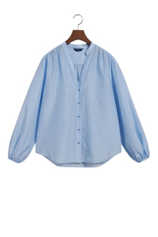 Zijde Blouse Relaxed Fit - Lichtblauw