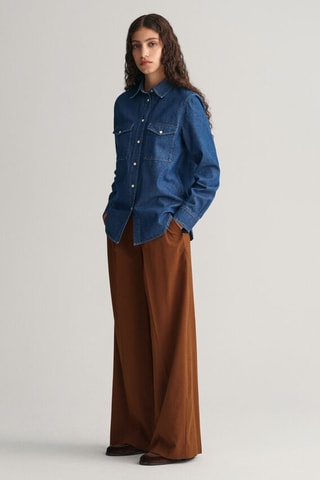 Chemise regular - Indigo