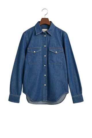 Chemise regular - Indigo