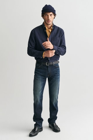 Overhemd Regular Fit - Marineblauw