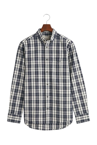 Biologisch Katoenen Overhemd Regular Fit - Marineblauw