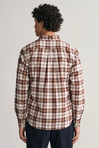 Overhemd Regular Fit - Beige en Bruin