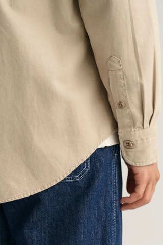 Overhemd relaxed - Beige