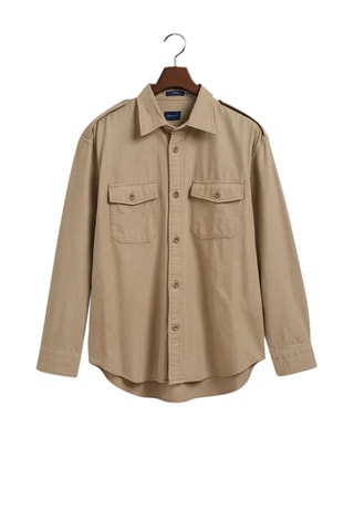 Overhemd relaxed - Beige