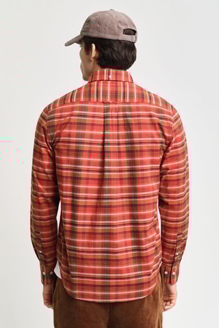 Biologisch Katoenen Overhemd Regular Fit - Rood