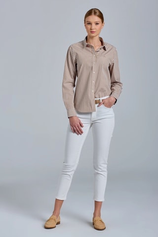 Chemise regular - Beige