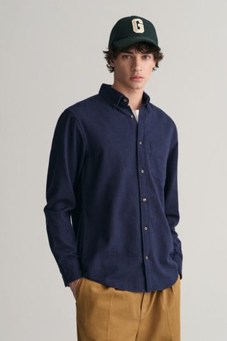 Overhemd Regular Fit - Marineblauw