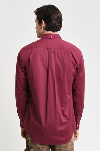 Overhemd Regular Fit - Bordeauxrood