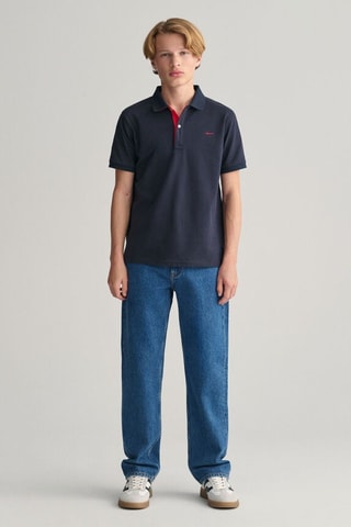 Polo regular - Bleu marine