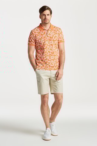 Polo - Oranje en Wit