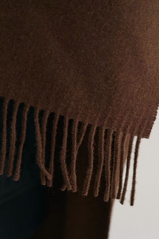 Wollen Poncho - Bruin