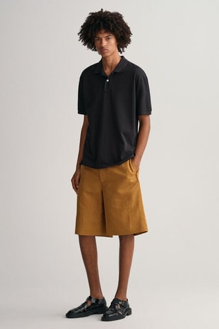 Polo en coton biologique - Noir