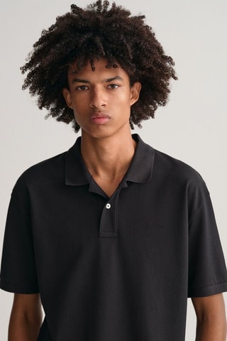 Polo en coton biologique - Noir