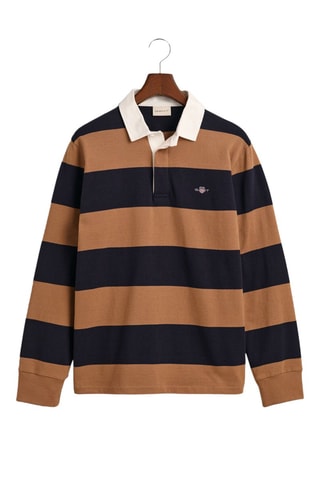 Polo regular - Beige et bleu