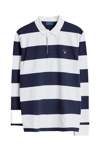 Polo regular - Écru et bleu marine