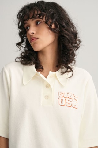 Biologisch Katoenen Polo Relaxed Fit - Ecru