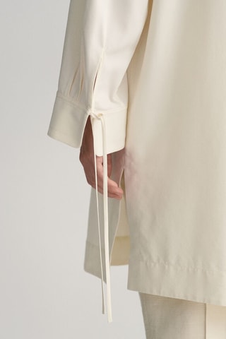 Zijde Tuniek Relaxed Fit - Ecru