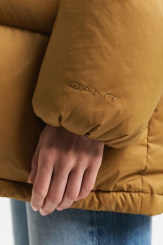 Gewatteerde Jas met Capuchon - Mosterdgeel