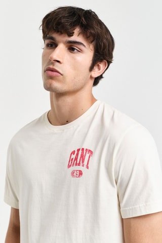 T-shirt Regular Fit - Crèmekleurig