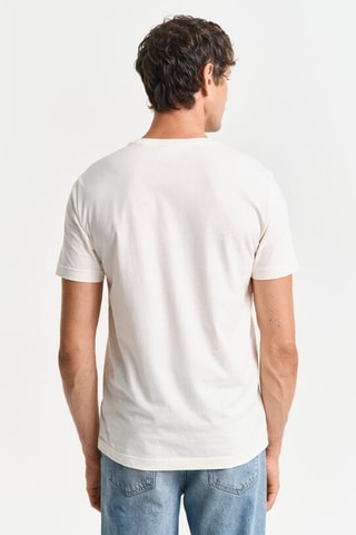 T-shirt Regular Fit - Crèmekleurig