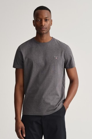 T-shirt Regular Fit - Antraciet