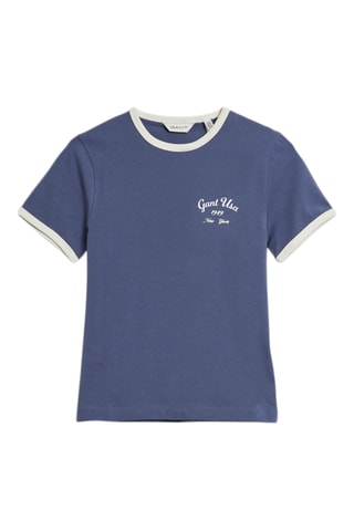T-shirt Slim Fit - Blauw