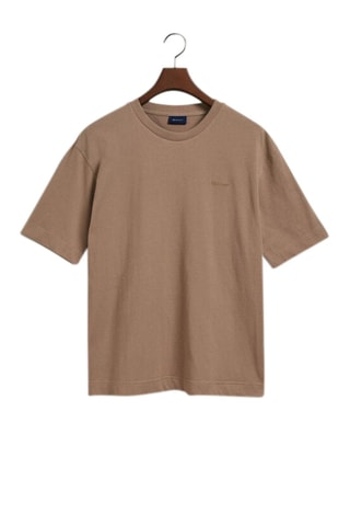 Biologisch Katoenen T-shirt Relaxed - Taupe
