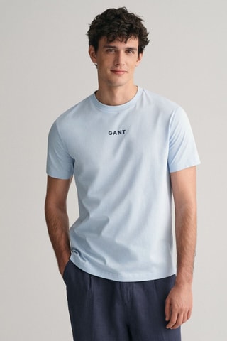 T-shirt Regular Fit - Lichtblauw